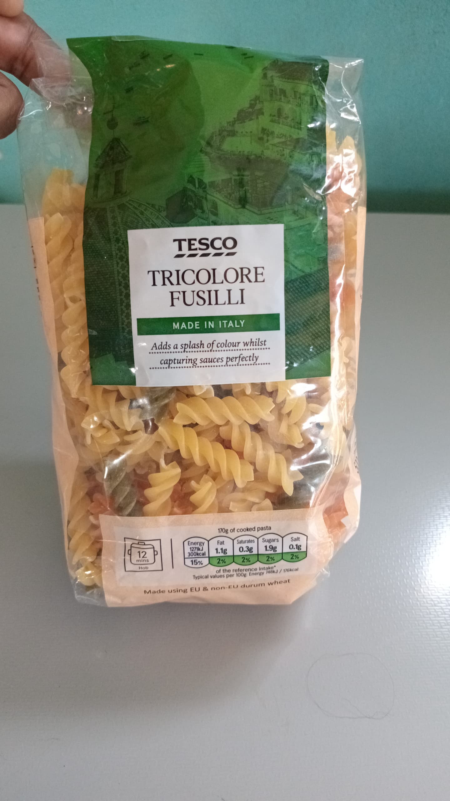 Tesco Tricolore Fusili pasta